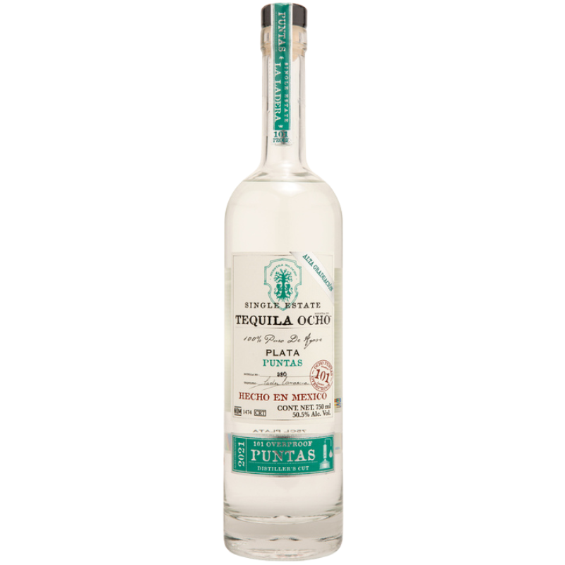 Tequila Ocho Plata Puntas - 2021 La Ladera 750ml